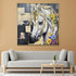 The Royal Equine Hand painting painting for home Wall (With Outer Floater Frame) (40x40 Inches)
